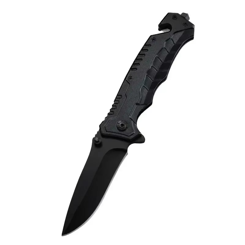 Tactical Folding Knife – Emergency Glass Breaker & Seatbelt Cutter | Survival & EDC Tool