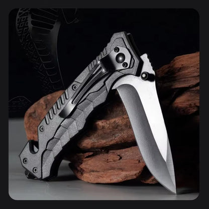 Tactical Folding Knife – Emergency Glass Breaker & Seatbelt Cutter | Survival & EDC Tool