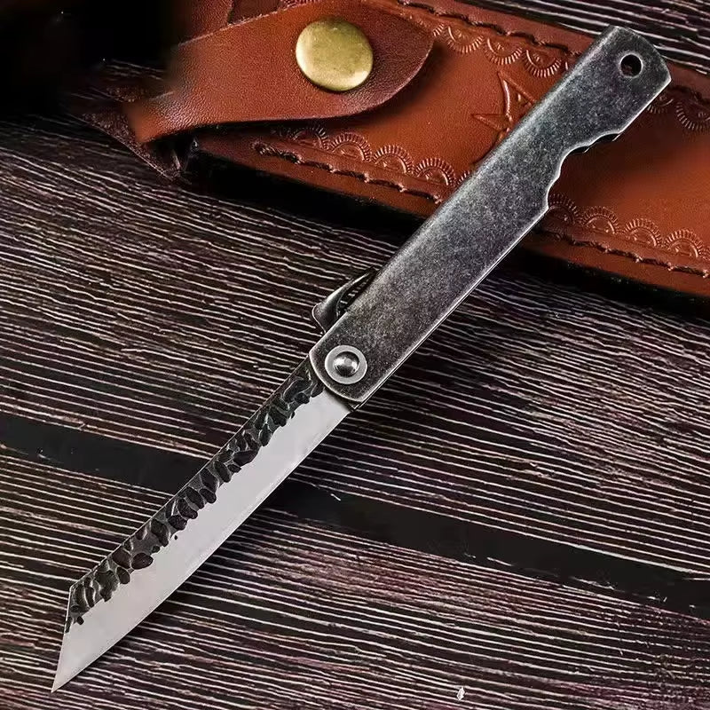 Higonokami Folding Pocket Knife – Handmade EDC Knife for Camping, Cutting & Kitchen Use