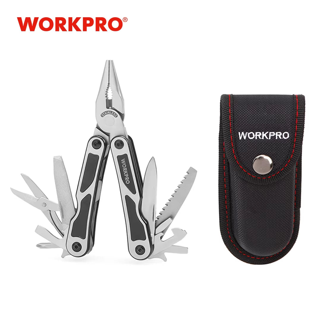 Heavy-Duty Multi-Tool with V-Cutter & Belt Pouch – The Ultimate Survival & DIY Companion