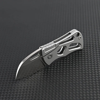 Mini D2 Steel Folding Knife – High Hardness, EDC Pocket Blade, Keychain-Ready Outdoor Tool