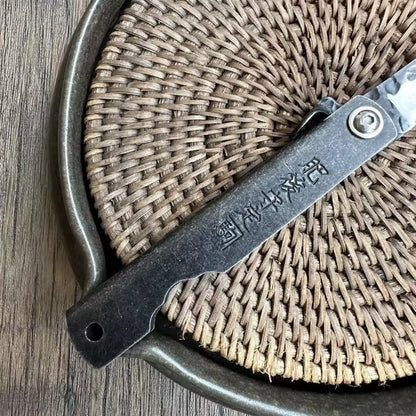 Higonokami Folding Pocket Knife – Handmade EDC Knife for Camping, Cutting & Kitchen Use